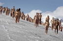 Spencer tunick nus nude glacier suisse switzerland 2007 22