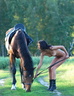 Horse riding nude modele 12