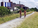 2 nude girls on bicycle and with dog 10