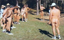nudists group on beach 11
