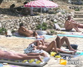nudists group on beach 114