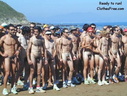 nudists group on beach 74