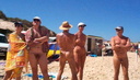 nudists group on beach 80
