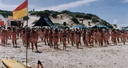 nudists group on beach 86