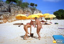 nudists group on beach 89