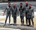 nudists group on beach 95