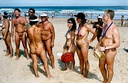 nudists group on beach 97