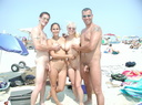 nudists group on beach nc16