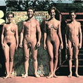 nudists group on beach nc43