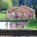 nude painted students