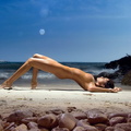 12841448649 nudeforjoy oiled nude yoga looks like a good