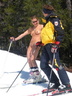 femme ski nue