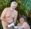 nudists nude naturists couple 1869