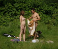 nudists nude naturists couple 2410
