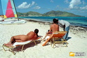 nudists group on beach 110