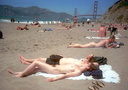 nudists group on beach 111