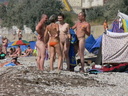 nudists group on beach 125