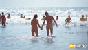 nudists group on beach 127