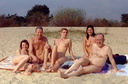 nudists group on beach 128