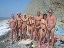 nudists group on beach 132