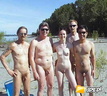 nudists group on beach 135