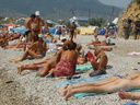 nudists group on beach 136