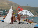 nudists group on beach 169