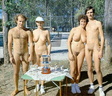 nudists group on beach 17