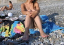 nudists group on beach 192