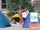 nudists group on beach 214