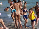 nudists group on beach 216