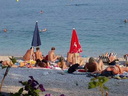 nudists group on beach 235