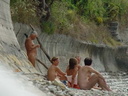 nudists group on beach 239